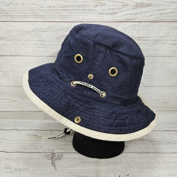 Vintage Hard Rock Cafe Save The Planet St. Maarten Bucket Hat Side Snaps - Picture 2 of 5